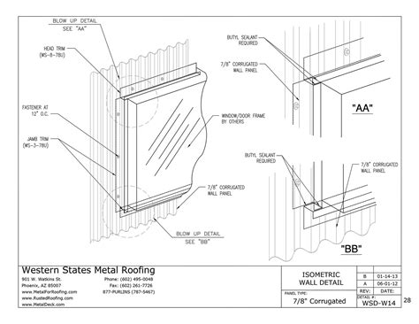 metal box trim window architecture detail|corrugated window trim.